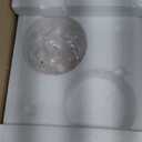 Bestier Chrome Modern Crystal Square Raindrop Chandelier Lighting Flush Mount LED Ceiling Light Fixture Pendant Lamp for Dining Room Bathroom Bedroom Livingroom 4 GU10 Bulbs Required 12" Wide 20" High