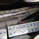 TIASUSAN American Mahjong Game Set(4 Layer), 160 Blue Engraved Tiles, White Bag and Entire Accessories, 4 All-in-One Rack/Pushers, Mahjong Tile Set