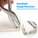 Plier-Style Stainless Steel Staple Remover for Paper Documents, Medium