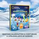 NATIONAL GEOGRAPHIC Science Kit & Rock Collection Advent Calendar 2025  Jumbo Advent Calendar with 24 Days of Science Experiments, Gemstones & More for Kids, STEM Projects for Kids Ages 8-12