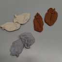 Pro Goleem 3-Pack Muslin Baby Mittens for Newborn, 100% Cotton No Scratch Soft Breathable Gloves with Elastic Strap for Baby Boy and Girls 0-6 months, Brown Beige Grey