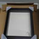 Americanflat 8x10 Shadow Box Frame with Shatter-Resistant Glass - Silhouette Collection - Large Shadow Box Display Case for Tabletop and Wall Display - Black with Soft Felt Back