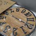 A Beautiful Large Wall Clock with an Adjustable Kit, Suitable for Home Decoration, (Wood-Arabic)