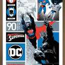 Trends International DC Comics 90th - Batman & Superman Wall Poster, 34L x 22.4W, Bronze Framed Version