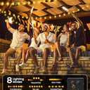 Solar String Lights Outdoor Waterproof, 2 Pack 60 LED 36.5 FT Each, Solar Powered Patio Lights with 8 Lighting Modes for Garden Yard Porch Wedding Party Decor (Warm White)