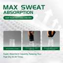 Men's Crew Socks, White Socks Men,Cushioned Cotton Athletic Arch Support Moisture Wicking,1-Pairs Premium Trial Pack (Black)