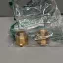 3/4 Inch NPT Male x 1/2 Inch NPT Female Brass Reducer Hex Bushing, Thread 1" OD to 0.75" ID, (2 Piece)