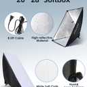 Skytex Softbox Lighting Kit 2Pack, 20x28in Soft Box | 135W 5500K E27 CFLBulb Continuous Photography Lighting, Photo Studio Lights Equipment for Camera Shooting, Video Recording