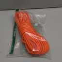 Nylon Rope, 1/3 inch 50FT Nylon Poly Rope Utility Cord Strong Polyester for Camping, Hiking, Clothesline, Tie, Flag Pole, Marine, Swing Outdoor & Indoor (8mm, Orange)