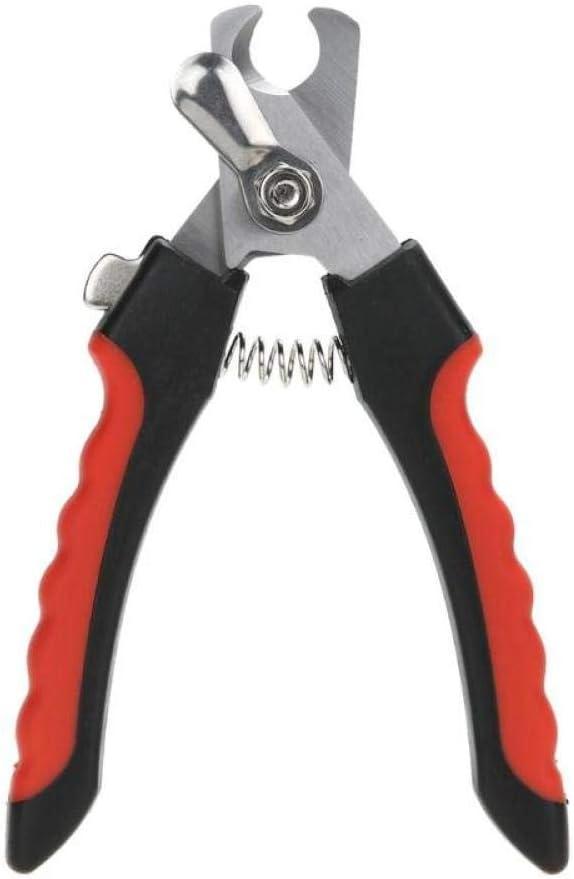 Pet Nail Clipper Pet Toe Care Stainless Steel Dogs Cats Claw Nail Clippers Cutter Nail File Portable Trim Nails Pet Products 1Pcs Red Black