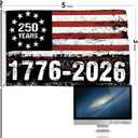 250 Anniversary Flag 3x5 Ft Double Sided 250 Years 1776-2026 250th Anniversary Patriotic Yard Signs Party Supplies Hanging Decor for Room House Welcome Photo Backdrop with Brass Grommets