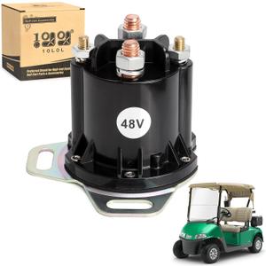 10L0L Golf Cart 48V Solenoid for EZGO RXV, 4 Terminal 150A, Replace OEM 624317, 649373