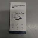 4-in-1 Wireless CarPlay Adapter for Streaming Netflix/YouTube/TikTok/TF Card, 2025 Magic Video AI Box & Android Auto Dongle [Dual Band WiFi, Bluetooth 5.3] Plug & Play, Fits for OEM Wired CarPlay Cars