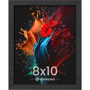 upsimples 8x10 Picture Frame, Wall Gallery Photo Frames with Engineered Wood, Black 1 Pack