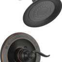 Delta Faucet Windemere Single-Function Shower Trim Kit with Single-Spray Shower Head, Oil Rubbed Bronze BT14296-OB (Valve Not Included)