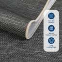 Outdoor Easy Jute Rug 5x7 Washable Non Slip Indoor Outdoor Easy Jute Rug Modern Solid Color Neutral Paito Stain Resistant Throw Carpet for Porch Kitchen Bedroom Living Room Backyard, Grey