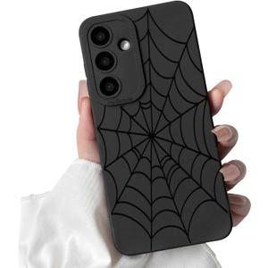 Lovmooful Compatible for Samsung Galaxy S25 5G Case Cute Cool Dragon with Black Design for Girls Women Soft TPU Shockproof Protective Girly for Samsung Galaxy S25 5G-Spider Web