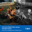 Tapo 4K Outdoor Pan/Tilt Wireless Security Camera - Battery with Solar Charging, 360 Motion Track, 24/7 Capture, Person/Vehicle Detection, Subscription-Free Local Storage or Optional Cloud, C660 KIT