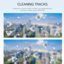 Magnetic Glass Cleaner Tools - Double Sided Windows Glass Cleaner Wiper for 5-25mm Single Double Glass with 2 Pc Pink Microfiber Cleaning Cloth 5-Files Adjustable Windshield Cleaner Tool for High-Rise