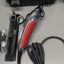 Wahl USA Pro Ultra Quiet High Torque Corded Hair Clipper for Ultra Quiet Operation and Cooler Operating Temperatures, Metal Housing with Bonus Hair Clipping Guard Caddy - Model 3000097