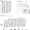 4 x Floralplus Peel and Stick Wallpaper Boho Removable Casual Stripes Modern Wallpaper Renter Friendly Contact Paper for Home Decor Countertops Cabinet 17.7 in x 118 in