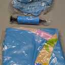 EZIGO Baby Pool Float with Canopy UPF50+ Sun Protection, Inflatable Kids Pool Floats with Ocean Animal Toys for Baby 6-36 Months, Infant Swimming Float with Adjustable Safety Seat for Boys Girls (blue)