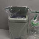 rejomiik Small Bathroom Trash Can with Lid 2.1 Gallon Soft Close Step Slim Garbage Can Waste Bin for Office, Bedroom, Kitchen, Light Green