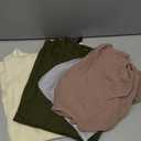 Huukeay 3 Pack Women's Cotton Ribbed Long Sleeve Tops with Thumb Holes, Crew Neck Undershirt Slim Fit Stretchy Layering Shirt (X-Large, Army Green, Light Beige, Light Khaki)