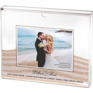 Lillian Rose Clear Acrylic Unity Sand Ceremony Photo Frame
