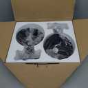 Yosoan Set of 2 Indoor Reading Wall Sconce with On Off Switch, Hardwired Vintage Wall Mount Metal Fixture Lamp with 6.89" Bowl Antique Metal Shade Bedroom Hallway Bedside Bunk Vanity Light(Black)