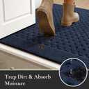 Dirt Trapper Door Mat 32"x 48", Non-Slip Entryway Rugs, Navy Blue
Washable Doormat, Stain Resistant and Absorbent Welcome Mat, Low Profile Floor Mats for Front Back and Entrance