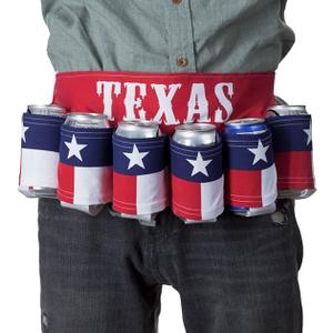 Calhoun Unisex Themed Fourth of July USA Americana Patriotic Beverage Beer Belt (Texas)