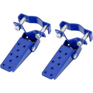 F FIERCE CYCLE 1 Pair 8mm Stainless Steel Universal Motorcycle Folding Rearsets Rear Footrest Footpeg Pedal Peg Bike Bicycle Cycling, Blue