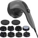 Handheld Cellulite Massager, Lymphatic Drainage Massager, Body Sculpting Machine with Lipo Roller for Stomach Belly Butt Arm Leg Fat, Wide Area Electric massagers vibrating Used at home Black
