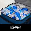 GORILLA GRIP Reusable Insulated Lunch Box Bag, Large Capacity, Leakproof Soft Cooler Bags, Mesh Pockets and Adjustable Strap, Food Tote for Work Camping School, Keep Drinks Cold, 8L, 10x9, Navy Blue