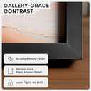 Homeforia 20x27 Black Picture Frame, High-End Metal, 16x24 Mat, Glass