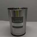 Bath Bliss 5 Liter Small Wastebasket | Round Open Top | Trash Can | Bathroom | Bedroom | Kitchen | Office | Dorm | Disposal Waste Bin | Garbage | Stainless Steel (1 Pack)