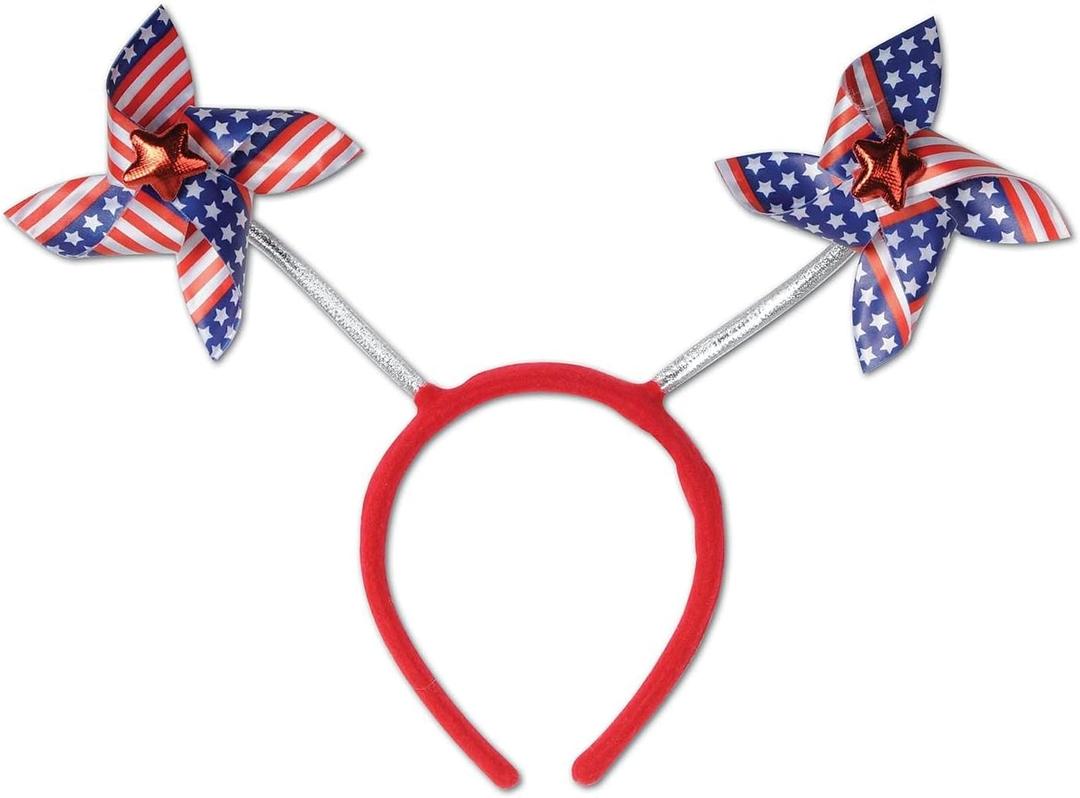 Patriotic Pinwheel Boppers (stars & stripes design) Party Accessory (1 count) (1/Pkg)