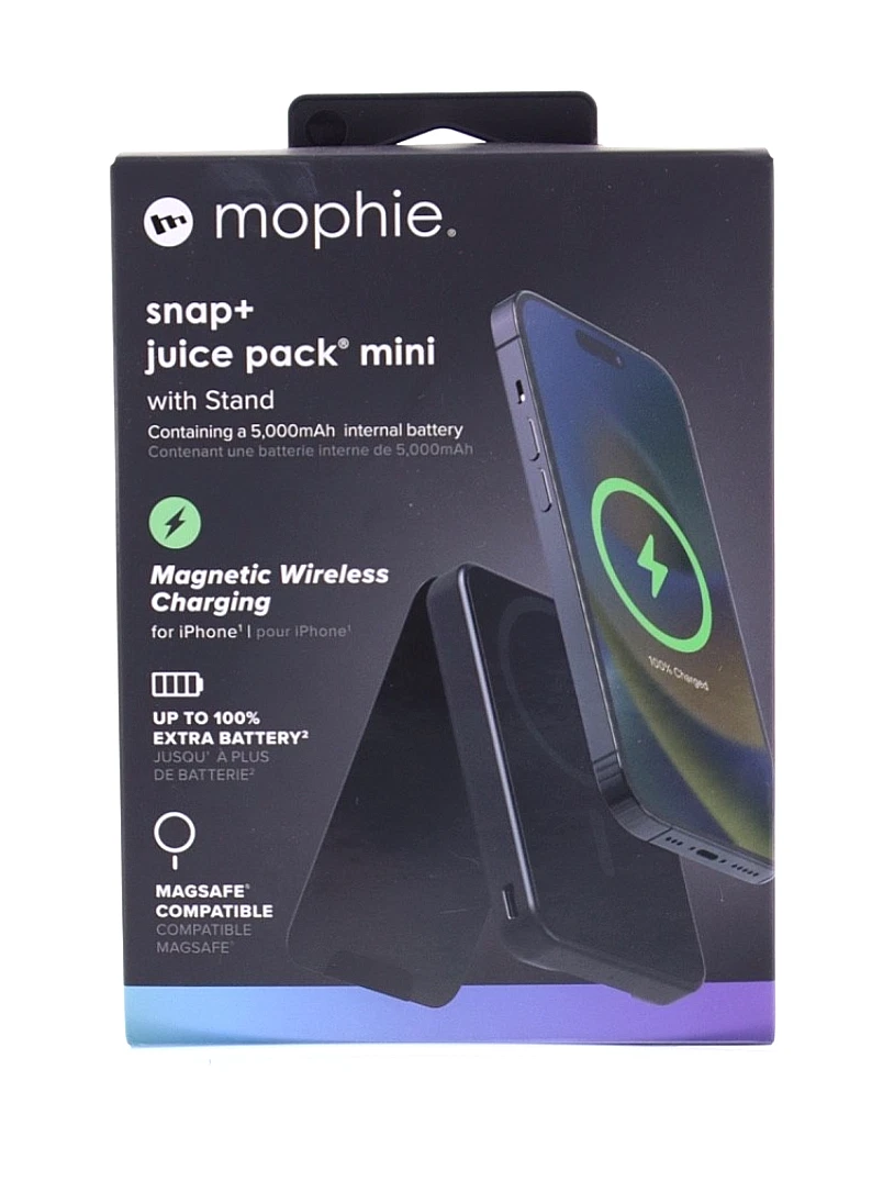 Mophie - snap+ juice pack mini with stand - Black
