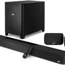 Polk Audio MagniFi Max AX SR 7.1.2 Channel Sound Bar with Wireless 10" Subwoofer & SR2 Surround Speakers for Smart TV, Dolby Atmos and DTS:X, Polk's Patented VoiceAdjust & SDA Technologies, Black