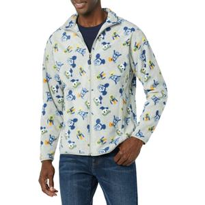 Amazon Essentials Disney | Marvel | Star Wars Men's Polar Fleece Full-Zip Mock Jackets (Medium, Mickey and Friends)
