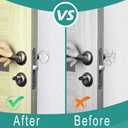 2 x Door Stoppers for WallAOPANDA Wall Protectors from Door knobs for Door Handle Guard Silencer Self Adhesive,Reusable Clear Rubber Guard Door Bumpers for Wall Protector(2 in*0.31 in,12Pcs)