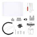 FLASHFORGE Adventurer 5M 3D Printer Enclosure Kit, Noise Reduction and Odor-Free, DIY The Enclosure Unlock More Filaments Require High Temperature Like ABS, ASA