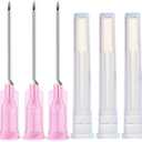 100 Pack 18Ga 1 Inch Sterile Disposable Injection Needle with Cap for Scientific and Industrial Dispensing Needl Accessories