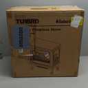 TURBRO Suburbs 20 in. Electric Fireplace Infrared Heater with Crackling Sound, Freestanding Fireplace Stove with Realistic Flame Effect, CSA Certified, Overheating Protection, Easy to Assemble, 1400W (Black)