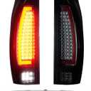 Tresound Tail Light + 3rd Brake Lamp for Chevy Avalanche 1500 2500 2002 2003 2004 2005 2006, Third High Mount Stop Light Rear LED Taillight Assembly, 15771437 15092493 5120540 1228-0126 923-264