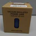 19oz Insulated Vacuum Food Jar with Buckle Lid Wide Mouth Soup Thermo for Hot Food Kids Leakproof Stainless Steel Lunch Container- Blue