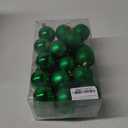 30ct Christmas Day Ball Ornaments Decorations, 2.36" Shatterproof Christmas Tree Decorations, Perfect Hanging Ball for Indoor/Outdoor Holiday Wedding Party Christmas Day Decor (Green)