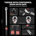 6-Piece 1-1/2" Drive Click Torque Wrench Set