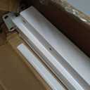 Adjustable Handrails for Outdoor Steps White Metal Stair Railing with Installation Kit, 3 Steps Handrail or Horizontal Use, Wrought Iron Hand Rails for Outdoor Steps